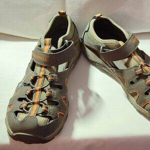 Merrell athletic sandal sz 6 W gray orange VGUC